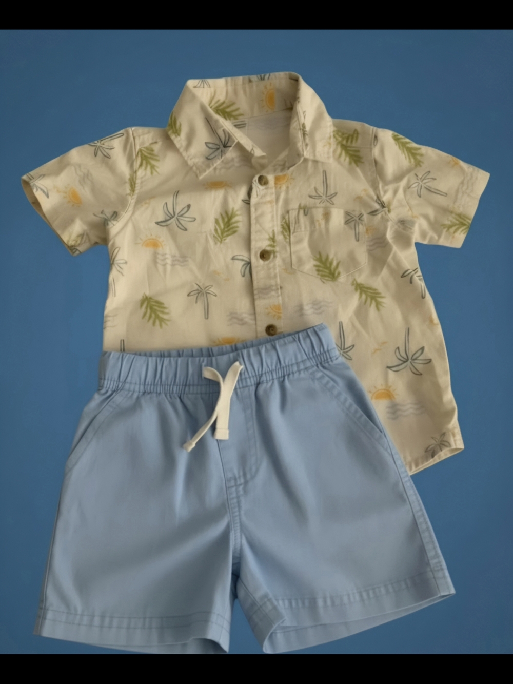 Carter's Child of Mine Baby Boy Tropical Shirt & Shorts Set - 2pc 6-9 Months